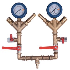 Double safety and control gauge 8 bar-2 ZP-8